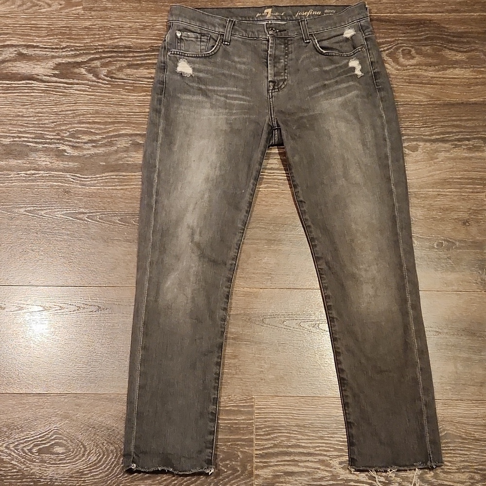 ❤ 7 FOR ALL MANKIND JOSEFINA SKINNY BOYFRIEND JEANS, 4 (27) - Picture 3 of 11